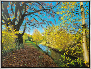 Bild "Goldener Herbst" (2026) (Original / Unikat), gerahmt