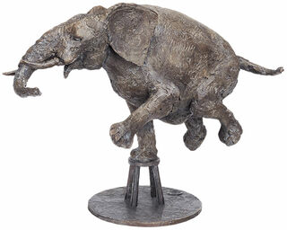 Skulptur "Zirkuselefant", Bronze