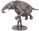 Skulptur "Zirkuselefant", Bronze von Hans Nübold