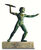 Sculpture "Zeus as a Lightning Slinger", cast metal