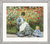 Bild "Camille Monet und ein Kind im Garten des Künstlers in Argenteuil" (1875), gerahmt