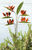 Set de fleurs pour piquet de jardin "fleur d'oiseau de paradis", 6 pièces
