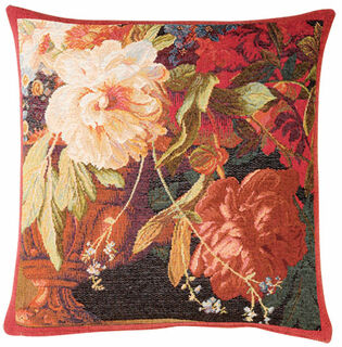 Cushion cover "Alba" with rose motif