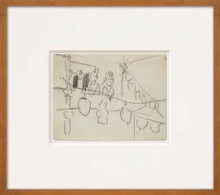 Schilderij "Doos op het balkon van het Eldorado" (1911) (Uniek stuk)