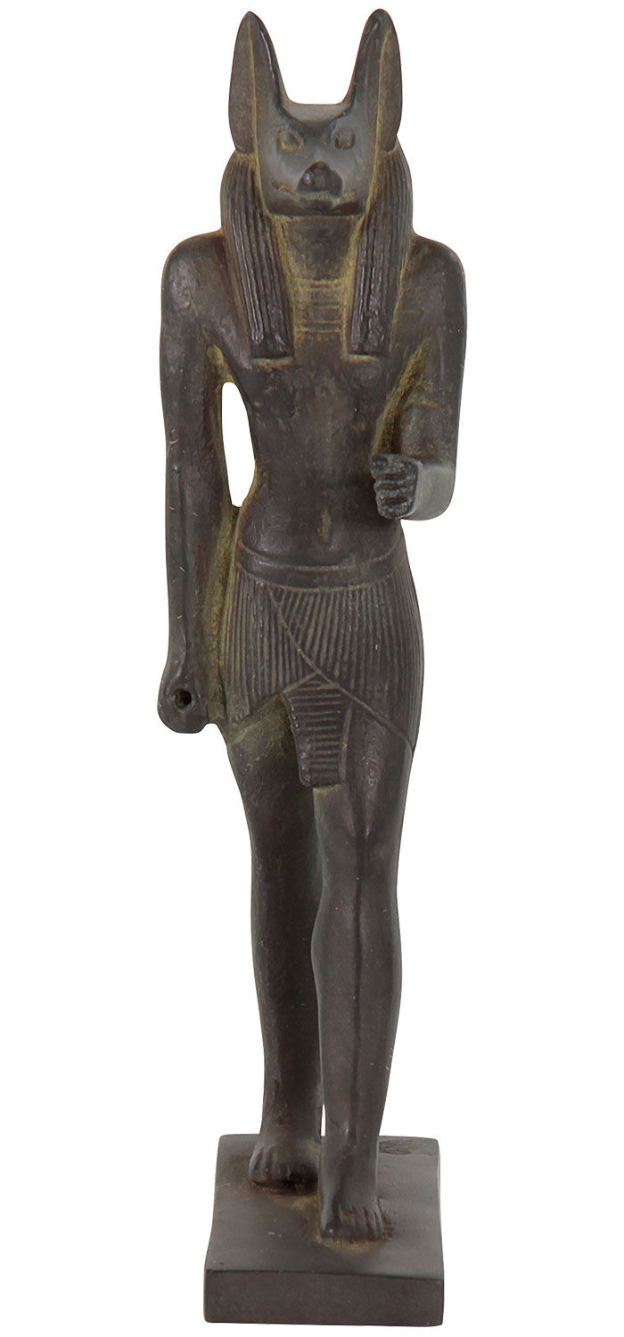 Scultura "Anubi in cammino", fusione