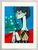 Bild "Madame Z (Jacqueline mit Blumen)" (1954), gerahmt
