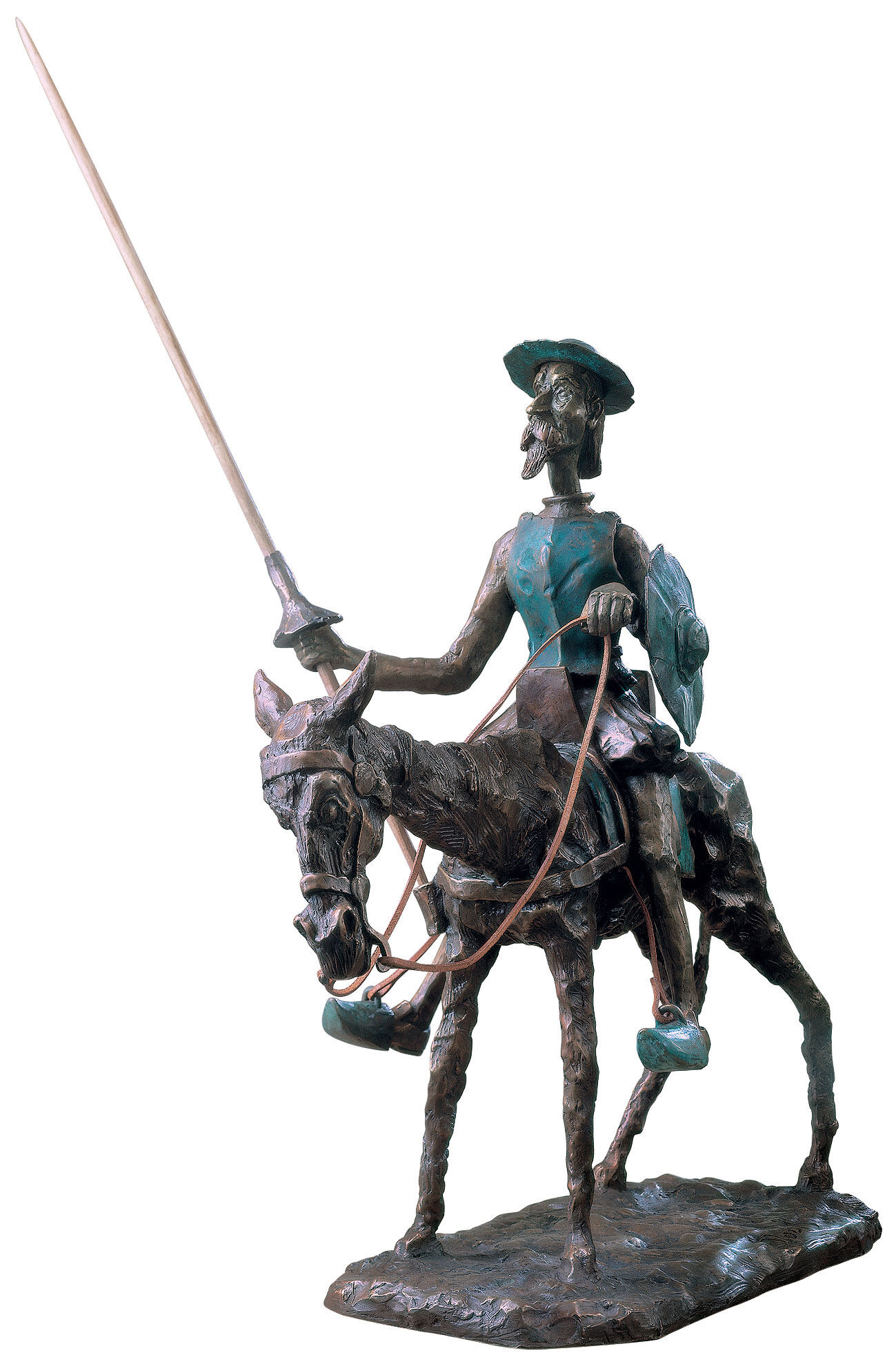 Sculpture "Don Quixote, the Knight of the Woeful Countenance", bronze by RobiN