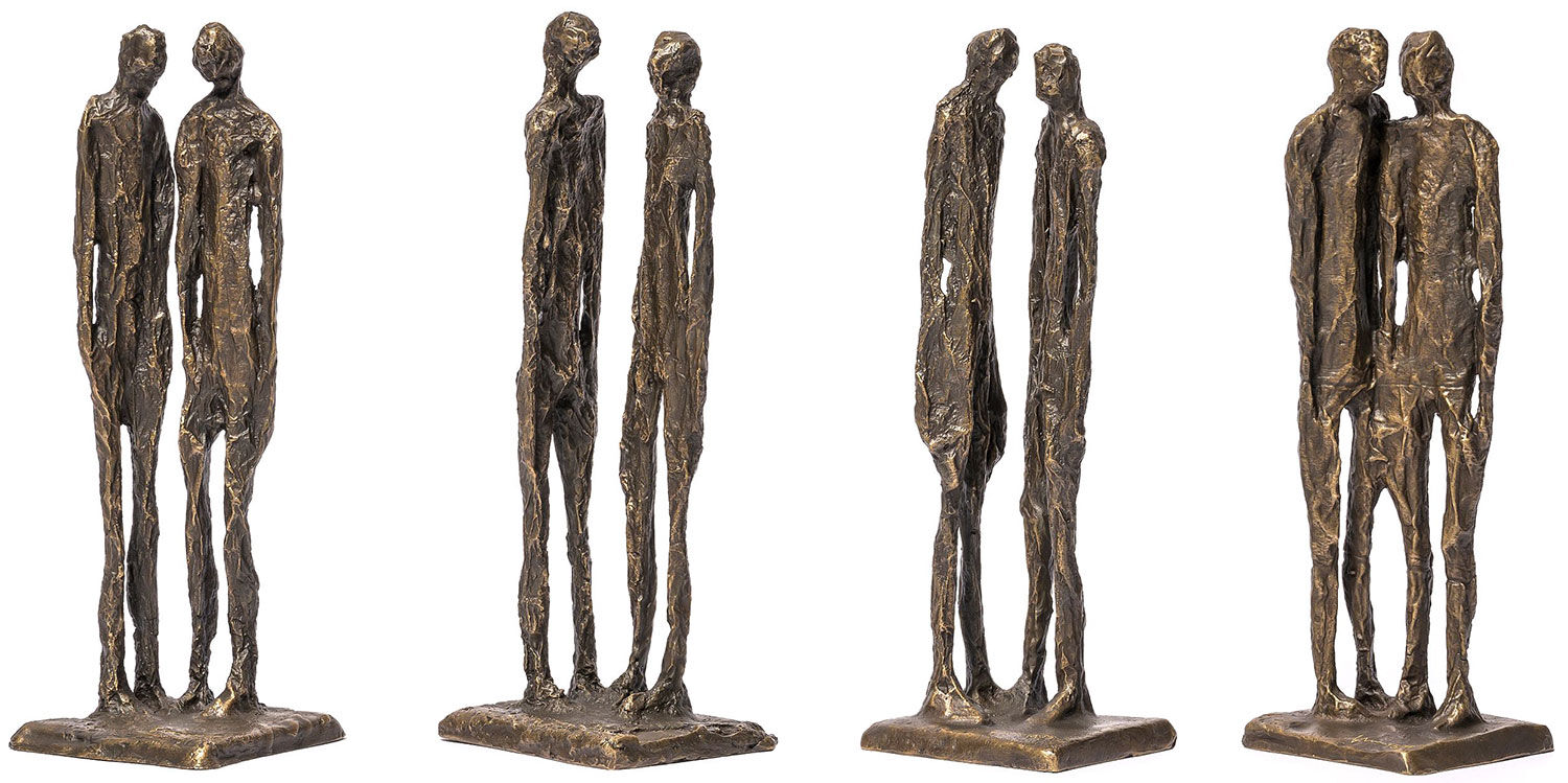 4 Skulpturen "To Reason" im Set, Bronze von Ann Vrielinck