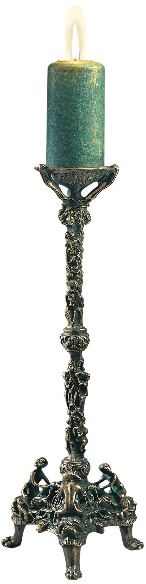 St. Bernward candlestick (reduction), bronzed version