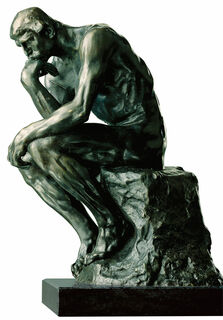 Skulptur "Der Denker" (38 cm), Version in Bronze