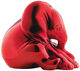 Scultura "Little Elephant", versione fusa, rosso metallizzato di Jagna Weber