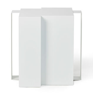 Sidebord "Shifted Square", hvid version af Frederik Roijé Design