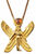 Oud Egyptisch Dierenriemteken "Maagd" (24.8.-23.9.) met gelukssteen citrien, halsketting