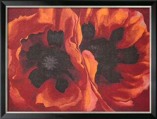 Picture "Oriental Poppies" (1927), framed by Georgia O'Keeffe