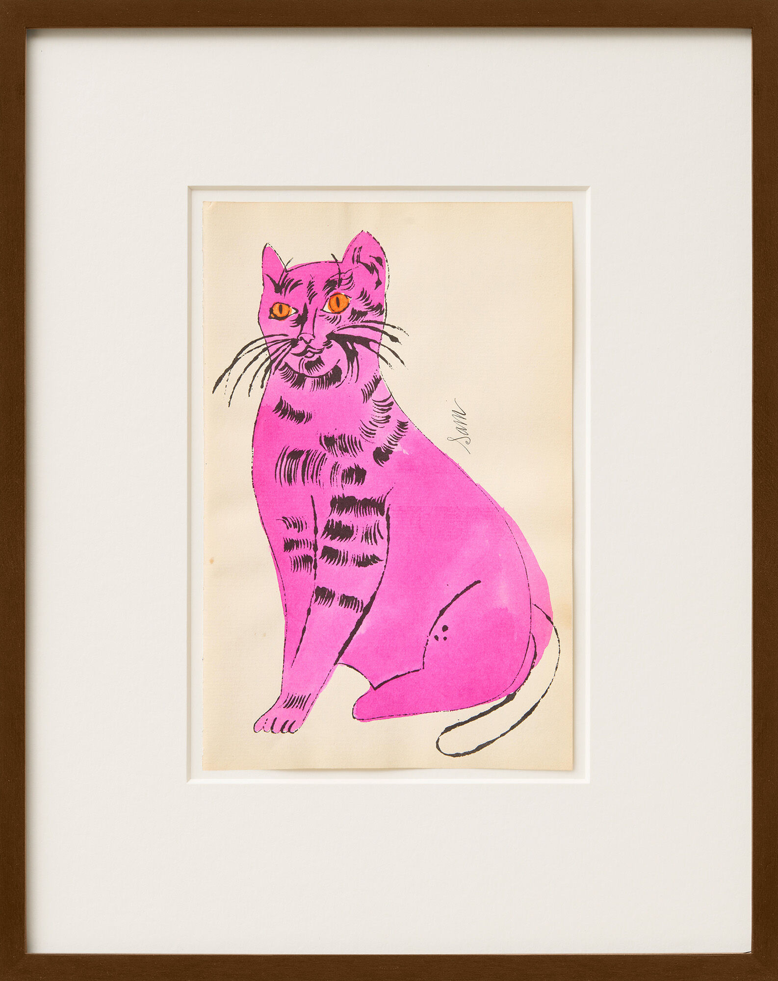 Picture "25 Cats Named Sam and One Blue Pussy (FS IV.55 B)" (1954) (serial unique piece) by Andy Warhol
