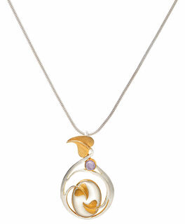 Art Nouveau necklace "Moondance"