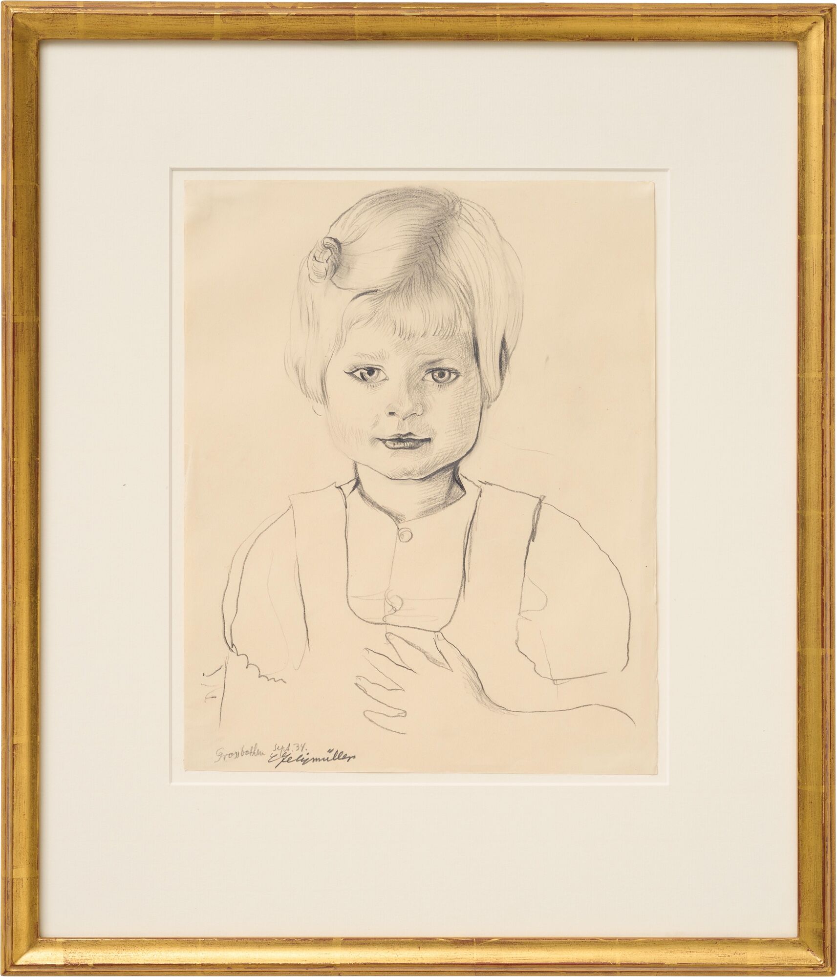 Picture "Girl" (1934) (Unique piece) by Conrad Felixmüller