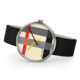 Bauhaus Walter Gropius "Forum Crossing Mondrian" polshorloge – Gemaakt in Duitsland – Saffierglas – 39 mm