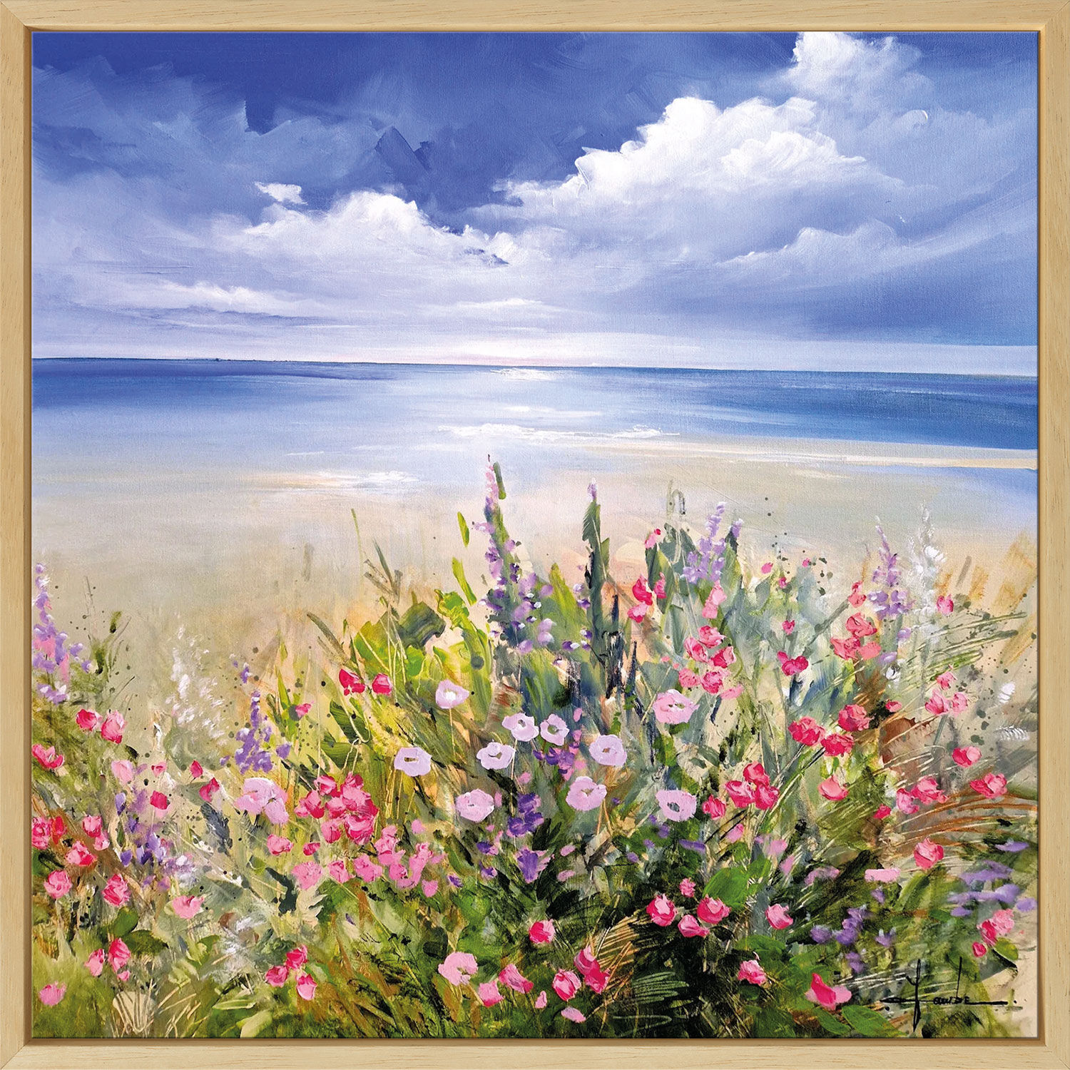 Picture "Summer Greetings" (2025) (Original / Unique piece), framed by Irina Laube