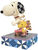 Dekorativ figur "Snoopy and Woodstock Roller Skate", støbt