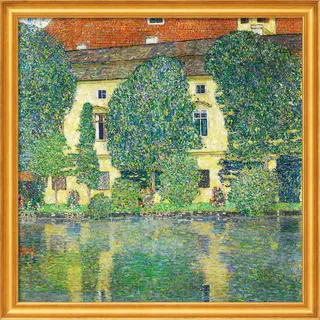 Picture " Kammer Castle on Lake Attersee" (1910), framed