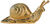 Beeldhouwwerk "Avantgarde Snail" (2016), vergulde versie