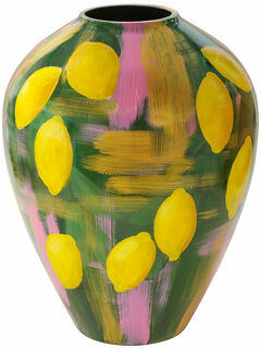 Glass vase "Lemon Garden"