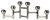 Variable candlestick "Folding Nickel Round"