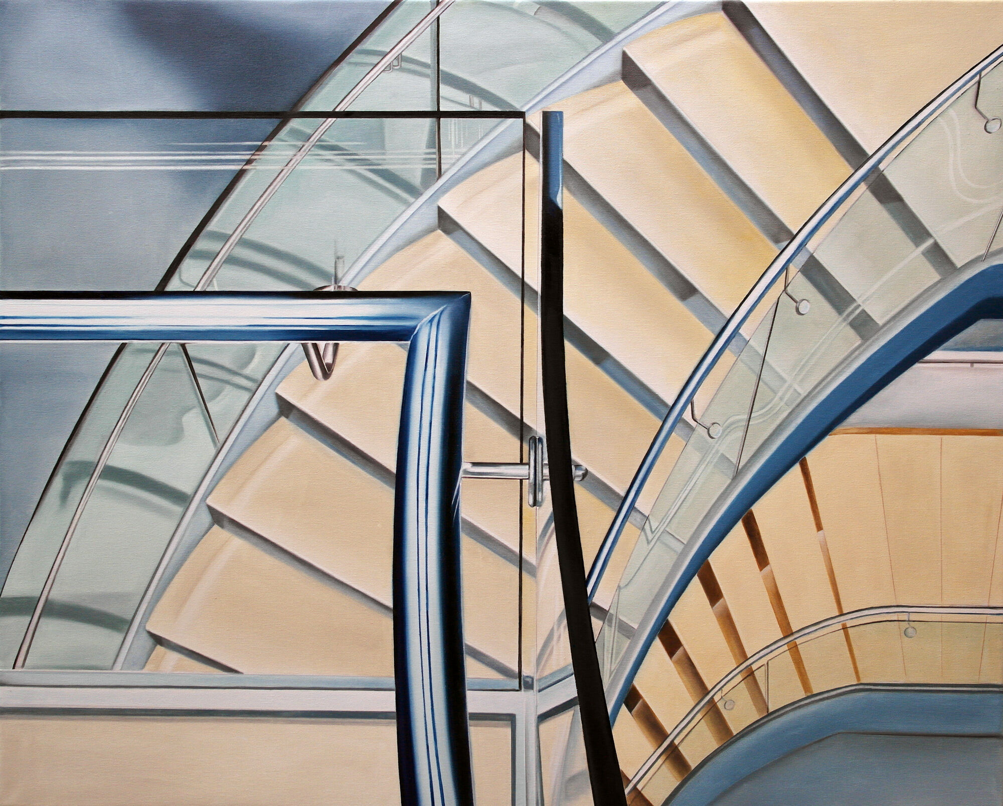 Tableau "Staircase II" (2020) (Pièce unique) de Alex Krull