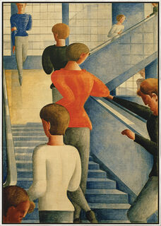 Bild "Bauhaustreppe" (1932), gerahmt