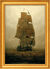 Cuadro "Velero en la niebla" (1815), enmarcado