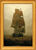 Cuadro "Velero en la niebla" (1815), enmarcado