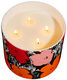 Scented candle in porcelain bowl "Color Flowers", red/pink by Andy Warhol
