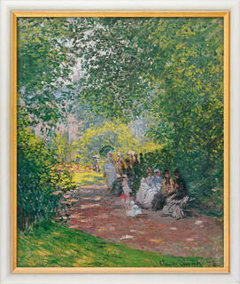 Bild "Im Park Monceau" (1878), gerahmt