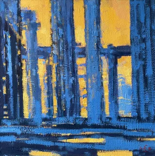 Bild "Tempel" (2018) (Unikat)