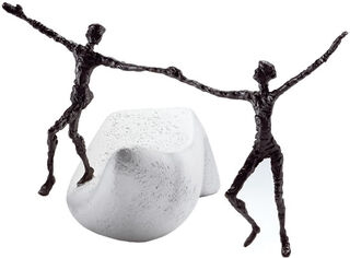 Skulptur "Ich danke dir" (2009), Bronze auf Steinguss von Luise Kött-Gärtner