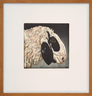 Obraz "Hlava zvířete (Ovce hnědá)" (2006)