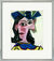 Picture "Bust of Woman with Hat (Dora)" (1939), framed