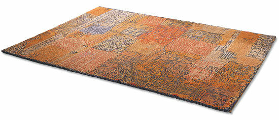 Artist's carpet "Florentine Villa District", 1926 (183 x 275 cm) by Paul Klee