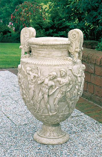 Vase ornemental Dionysia (taille originale), marbre artificiel