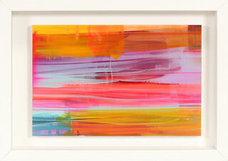 Picture "Colour Dance at Day" (2023) (Original / Unique piece), framed