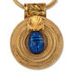 Collar "Rueda solar con escarabajo de lapislázuli" de Petra Waszak