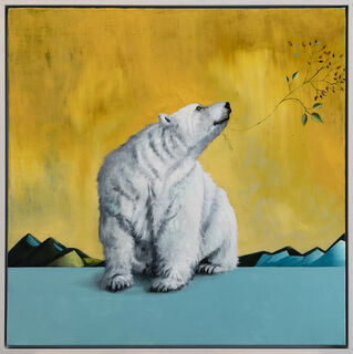 Bild "Serie Hoffnungsgabe | Polarbär" (2020-2022) (Unikat) von Lezzueck Coosemans