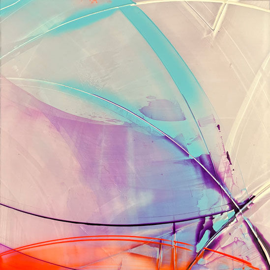 Bild "Radius Collision" (2023) (Original / Unikat), ungerahmt von Axel Kostorz