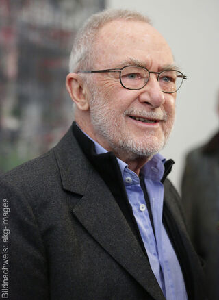 Porträtt av den berömde samtidskonstnären Gerhard Richter