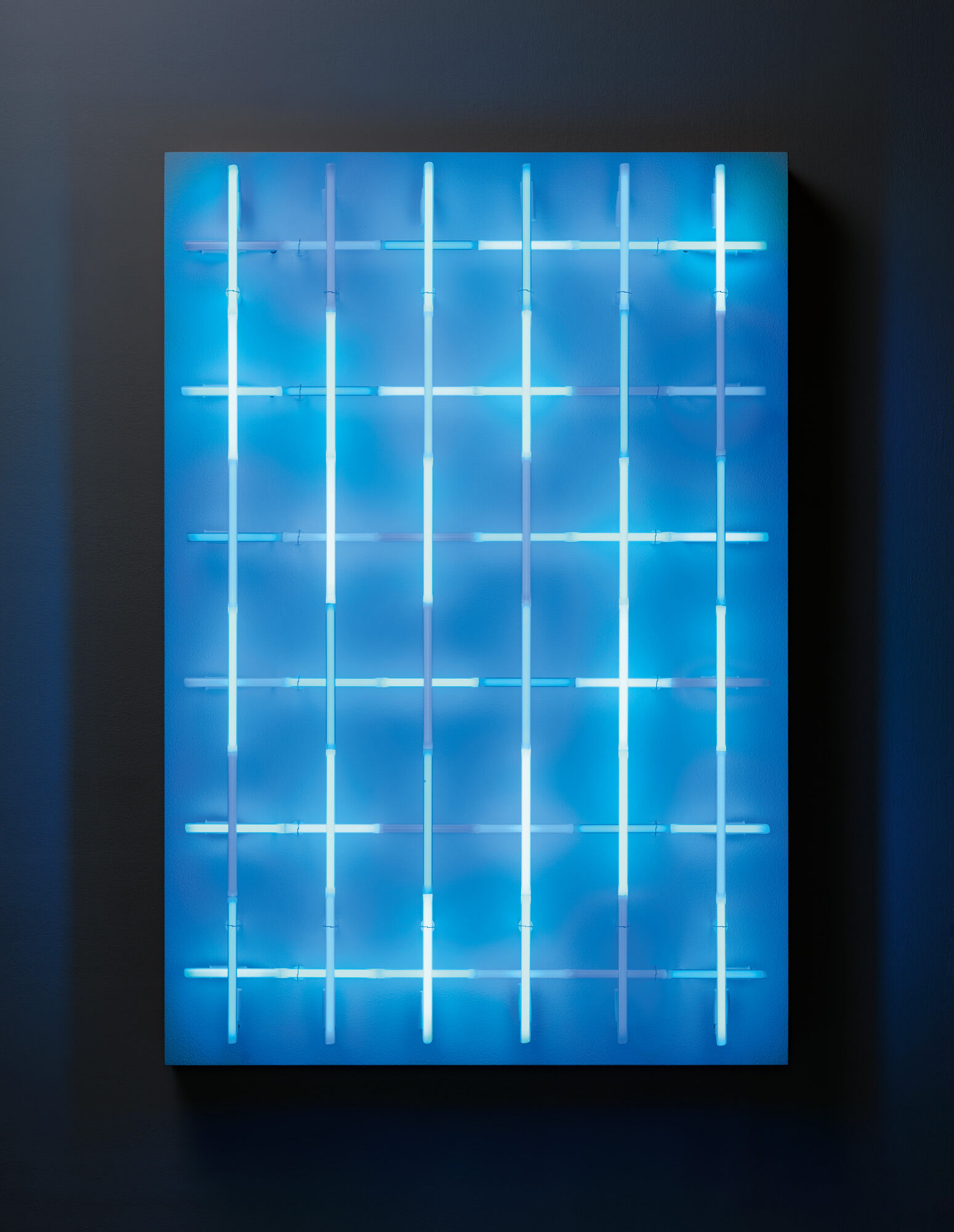Vægobjekt "Criss Cross, 6 x 6 (Winter)" (2019) (Unikt værk) von Albert Hien