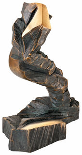 Skulptur "Super-G", Bronze von Michael Vogler
