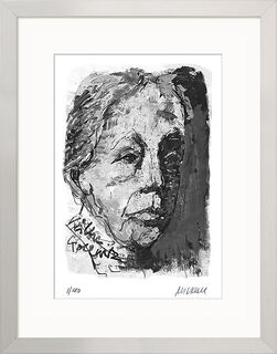 Bild "Käthe Kollwitz" (2020), gerahmt