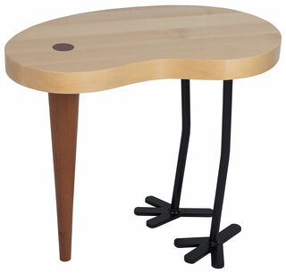 Side table "Chick", natural wood version