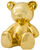 Skulptur "Teddybär", Version in Kunstguss Metallic-Gold